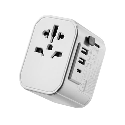 Ewent Reiseadapter Weltweit, Universal Reiseadapter, Universal Steckdosenadapter mit 2 USB und 1 Type-C Ports, Internationaler Reisestecker für Deutschland,England,USA,Australien und über 224 Länder Ewent Reiseadapter Weltweit, Universal Reiseadapter, Universal Steckdosenadapter mit 2 USB und 1 Type-C Ports, Internationaler Reisestecker für Deutschland,England,USA,Australien und über 224 Länder von Ewent