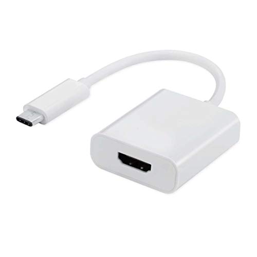 Ewent ew-139501 – 001-n-p USB Type C HDMI Adapter Kabel – Adapter für Kabel (weiß USB Type C, HDMI, männlich/weiblich, weiß) von Ewent