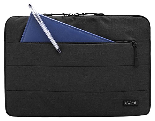 Laptoptasche, Ewent Hülle für Laptops bis zu 13.3 Zoll, Laptophülle Wasserdicht, Schutzhülle, Tragetasche für MacBook Pro/MacBook Air/Acer/Dell/Lenovo/HP/Samsung/Toshiba/Chromebook, Schwarz von Ewent