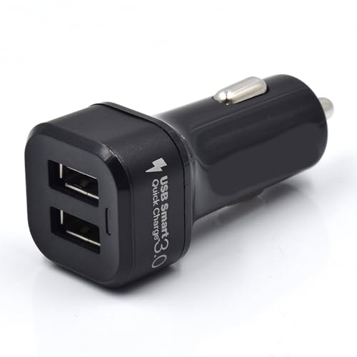 Zigarettenanzünder USB Ladegerät, 30W Auto Ladegerät, 2-Port USB Kfz Ladeadapter für iPhone 14/13/12/12 Mini/12 Pro/12 Pro Max/11/X, Samsung Galaxy, Ipad/MacBook/Tablet/Laptop/Samsung/Huawei von Ewent