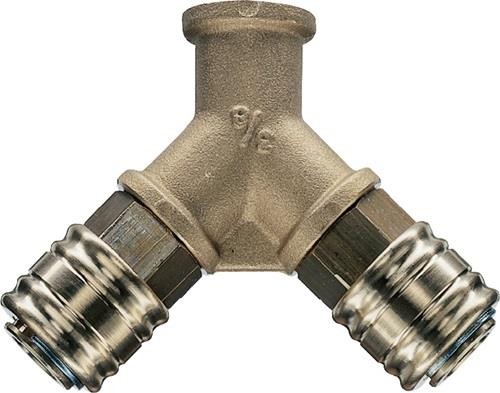 Ewo Verteiler Gew.G 3/8 Zoll/15,39mm DN 7,2,Innengewinde,2 Kupplungen 128.004 von Ewo