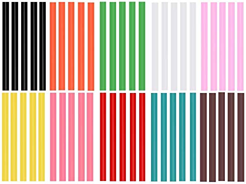 Bunte Klebedtifte Mini Sticks Heißklebesticks Heißklebe Sticks 50tlg Ø 7mm 100mm 10 Farben Farbige Klebesticks für Heissklebepistole Heißklebesticks 7mm Bunt von Ewparts