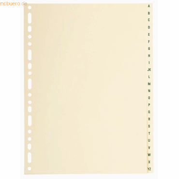 10 x Exacompta Register A4+ Karton 155g 24-teilig A-Z chamois 10 x Exacompta Register A4+ Karton 155g 24-teilig A-Z chamois von Exacompta