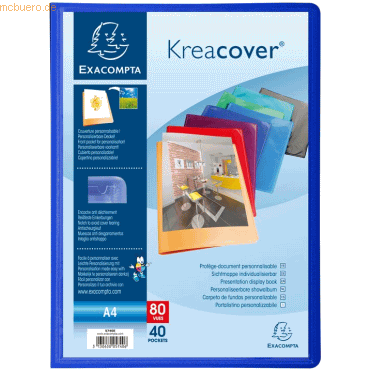 12 x Exacompta Sichtbuch Kreacover A4 40 Hüllen farbig sortiert 12 x Exacompta Sichtbuch Kreacover A4 40 Hüllen farbig sortiert von Exacompta