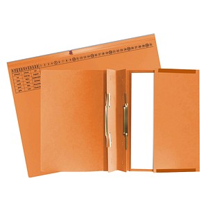 25 Exacompta Hängehefter Exaflex Karton orange 2 x kaufmännische Heftung von Exacompta