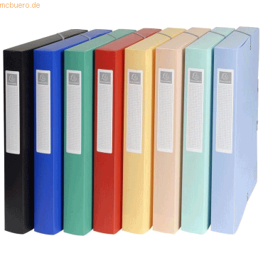 8 x Exacompta Sammelbox Uni A4 40mm PP farbig sotiert 8 x Exacompta Sammelbox Uni A4 40mm PP farbig sotiert von Exacompta