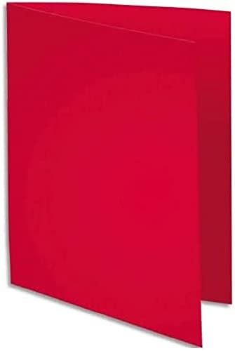 CLAIREFONTAINE 800016E Box 100 Unterordner, rot von Exacompta