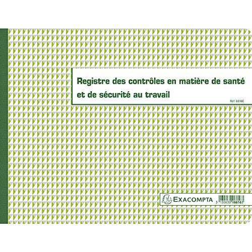 EXACOMPTA Gesch‰ftsbuch "ContrÙle de sÈcuritÈ", 240 x 320 mm VE = 1 von Exacompta