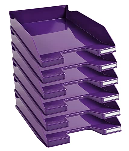 Exacompta 113220D 6er Pack Premium Briefablage Combo Midi DIN A4. Ideale Briefkörbe für Ihre Organisation. Robuste und stapelbare Ablagekörbe violett glossy Exacompta 113220D 6er Pack Premium Briefablage Combo Midi DIN A4. Ideale Briefkörbe für Ihre Organisation. Robuste und stapelbare Ablagekörbe violett glossy von Exacompta