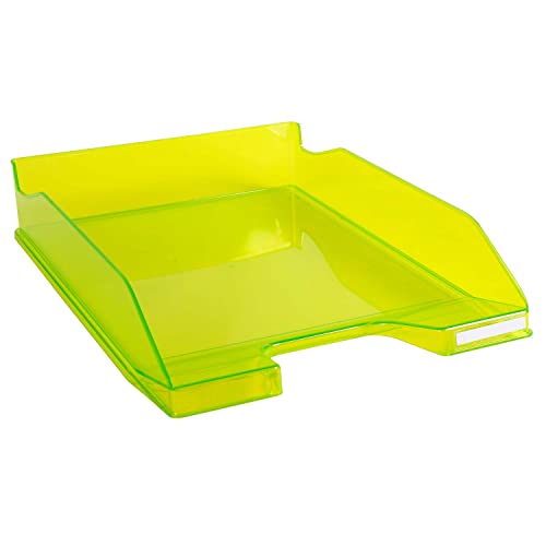 Exacompta 113235D Premium Briefablage Combo Midi DIN A4. Idealer Briefkorb für Ihre Organisation. Robuster und stapelbarer Ablagekorb lemongrün transparent glänzend Exacompta 113235D Premium Briefablage Combo Midi DIN A4. Idealer Briefkorb für Ihre Organisation. Robuster und stapelbarer Ablagekorb lemongrün transparent glänzend von Exacompta