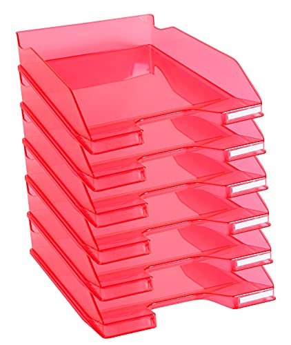 Exacompta 113254D 6er Pack Premium Briefablage Combo Midi DIN A4. Ideale Briefkörbe für Ihre Organisation. Robuste und stapelbare Ablagekörbe himbeer Exacompta 113254D 6er Pack Premium Briefablage Combo Midi DIN A4. Ideale Briefkörbe für Ihre Organisation. Robuste und stapelbare Ablagekörbe himbeer von Exacompta