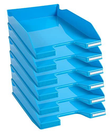Exacompta 113282D 6er Pack Premium Briefablage Combo Midi DIN A4. Ideale Briefkörbe für Ihre Organisation. Robuste und stapelbare Ablagekörbe türkis glossy Exacompta 113282D 6er Pack Premium Briefablage Combo Midi DIN A4. Ideale Briefkörbe für Ihre Organisation. Robuste und stapelbare Ablagekörbe türkis glossy von Exacompta