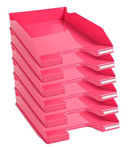 Exacompta 113284D 6er Pack Premium Briefablage Combo Midi DIN A4. Ideale Briefkörbe für Ihre Organisation. Robuste und stapelbare Ablagekörbe himbeer glossy Exacompta 113284D 6er Pack Premium Briefablage Combo Midi DIN A4. Ideale Briefkörbe für Ihre Organisation. Robuste und stapelbare Ablagekörbe himbeer glossy von Exacompta