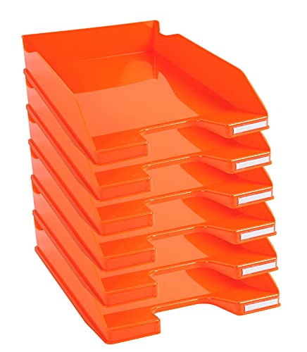 Exacompta 113288D 6er Pack Premium Briefablage Combo Midi DIN A4. Ideale Briefkörbe für Ihre Organisation. Robuste und stapelbare Ablagekörbe mandarine glossy Exacompta 113288D 6er Pack Premium Briefablage Combo Midi DIN A4. Ideale Briefkörbe für Ihre Organisation. Robuste und stapelbare Ablagekörbe mandarine glossy von Exacompta