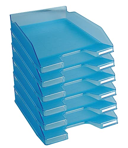 Exacompta 11336D 6er Pack Premium Briefablage Combo Midi DIN A4. Ideale Briefkörbe für Ihre Organisation. Robuste und stapelbare Ablagekörbe türkis transluzent Exacompta 11336D 6er Pack Premium Briefablage Combo Midi DIN A4. Ideale Briefkörbe für Ihre Organisation. Robuste und stapelbare Ablagekörbe türkis transluzent von Exacompta