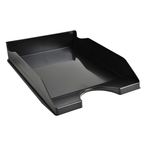 Exacompta 123014D 10er Pack Premium Briefablage Ecotray aus recyceltem Kunststoff DIN A4. Ideale Briefkörbe für Ihre Organisation. Robuste und stapelbare Ablagekörbe Blauer Engel schwarz Exacompta 123014D 10er Pack Premium Briefablage Ecotray aus recyceltem Kunststoff DIN A4. Ideale Briefkörbe für Ihre Organisation. Robuste und stapelbare Ablagekörbe Blauer Engel schwarz von Exacompta