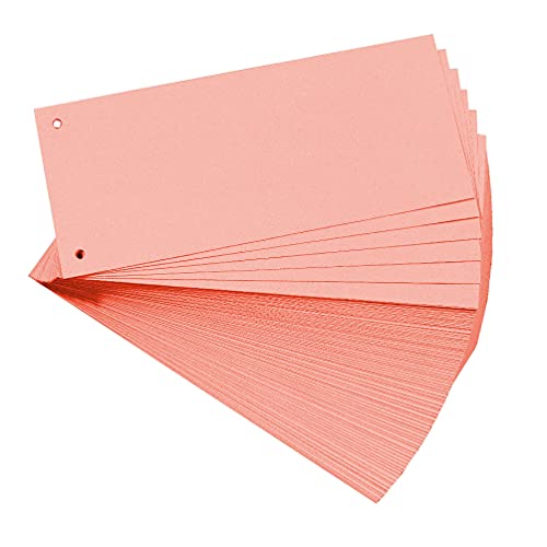 Exacompta 13335B 100er Pack Premium Karton-Trennstreifen. 10,5 x 24 cm rosa. Für eine übersichtliche Anblage Ihrer Dokumente. Trennlaschen Trennblätter Ordner Register von Exacompta