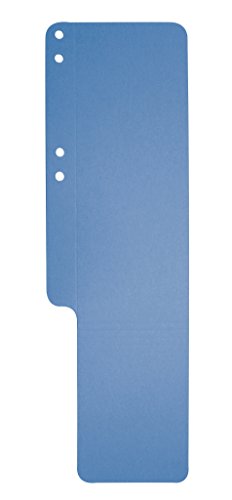 Exacompta 13707B Aktenschwänze (aus Recycling-Karton, 100 x 318 mm) 8 x 100er Pack, blau von Exacompta