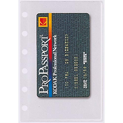 Exacompta 14208 Nachfüllpack Tasche Visitenkarten für Exatime 14 Hüllen für 5 transparent von Exacompta