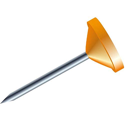 Exacompta 14507E 100er Pack Flachkopfnadeln einfarbigen Spitzenläge 8mm Durchmesser 5mm orange Exacompta 14507E 100er Pack Flachkopfnadeln einfarbigen Spitzenläge 8mm Durchmesser 5mm orange von Exacompta