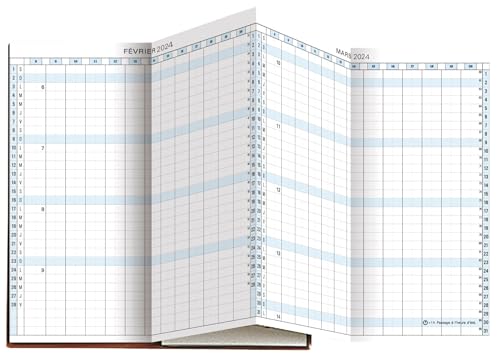 Exacompta - 172622E - Nachfüllpack Exaplan 17 Akkordeon - 8 x 17,5 cm - Januar bis Dezember 2025 von Exacompta