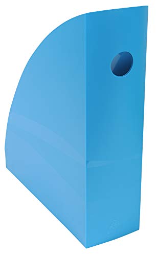 Exacompta 18282D Packung mit 6 Stehsammler (Mag-Cube, 266x82x305 mm, für DIN A4+, robust und praktisch) 1 Pack türkisblau von Exacompta