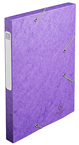 Exacompta 18515H 25er Pack Premium Sammelboxen mit Gummizug 25 mm breit aus extra starkem Colorspan-Karton mit Rückenschild für DIN A4 Archivbox Heftbox Dokumentenbox Zeichenbox Sammelmappe violett Exacompta 18515H 25er Pack Premium Sammelboxen mit Gummizug 25 mm breit aus extra starkem Colorspan-Karton mit Rückenschild für DIN A4 Archivbox Heftbox Dokumentenbox Zeichenbox Sammelmappe violett von Exacompta