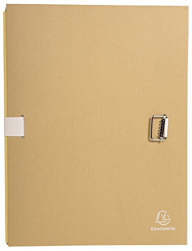 Exacompta 20225E Aktenmappe mit dehnbarem Rücken beige 320x240mm mit Verschlussschnalle von Exacompta