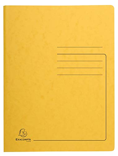 Exacompta 240229E Spiralhefter Colorspan bedruckt, 24 x 32cm, für DIN A4, bis zu 300 Blatt, 1 Stück, gelb von Exacompta