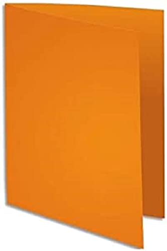 Exacompta 330007E Packung mit 100 Aktendeckel Super, 250g, ideal für Archivierung, 1 Pack, orange von Exacompta