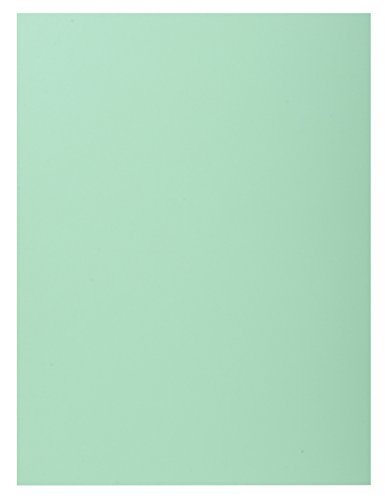 Exacompta 348004E 100er Pack Aktemappen SUPER DIN A4 mit einer Klappe Pastellfarbe hellgrün von Exacompta