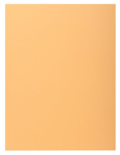 Exacompta 348025E 100er Pack Aktemappen SUPER DIN A4 mit einer Klappe Pastellfarbe orange von Exacompta