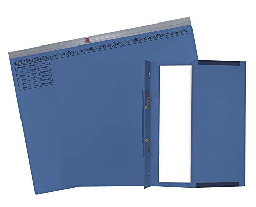Exacompta 370207B 25er Pack Premium Kanzlei Hängehefter Exaflex Rechtsheftung, aus extra starkem Recycling Karton mit großer dehnbarer Tasche für Büro Kanzlei und Anwälte Blauer Engel Blau von Exacompta