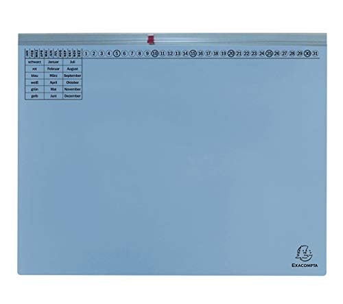 Exacompta 370306B 25er Pack Premium Kanzlei Hängehefter Exaflex Linksheftung, zwei Abheft-Vorrichtungen, extra starker Recycling Karton Dehntasche für Büro Kanzlei und Anwälte Blauer Engel Hellblau von Exacompta