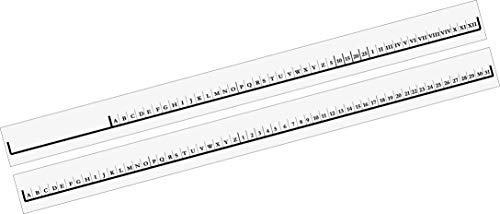 Exacompta 370999B 100er Pack Organisationsstreifen Exaflex aus starkem weißem Papier beidseitig bedruckt ideal für Exaflex Kanzlei Hängehefter für Büro Kanzlei und Anwälte von Exacompta