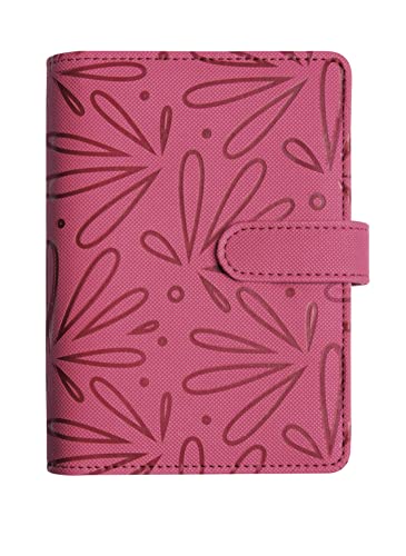 Exacompta - 420117E – Organizer Exatime 14 Floralie – 11 x 14,5 cm – Wochenkalender 16 Monate – September 2023 bis Dezember 2024 – Farbe: Fuchsia von Exacompta