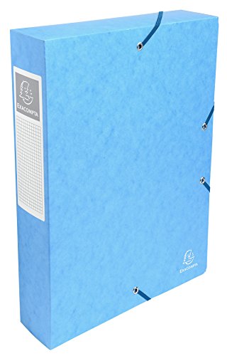 Exacompta 50606E 8er Pack Premium Sammelboxen aufgebaut mit Gummizug 60 mm breit aus extra starkem Colorspan-Karton mit Rückenschild für DIN A4 Archivbox Heftbox Dokumentenbox Sammelmappe türkis Exacompta 50606E 8er Pack Premium Sammelboxen aufgebaut mit Gummizug 60 mm breit aus extra starkem Colorspan-Karton mit Rückenschild für DIN A4 Archivbox Heftbox Dokumentenbox Sammelmappe türkis von Exacompta