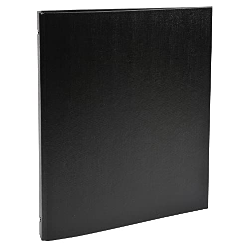 Exacompta 51151SE Ringbuch (aus festem Karton 1,8 mm PP kaschiert, 4 Ringe 15 mm, Rücken 20 mm, für Format DIN A4, 21 x 29,7 cm) schwarz von Exacompta
