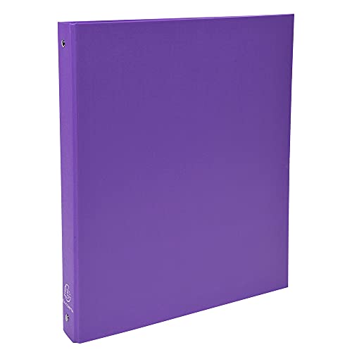 Exacompta 51376E Ringbuch (aus festem-Karton, DIN A4, 21 x 29,7 cm, Rücken 40 mm, 4 Ringe) violett von Exacompta