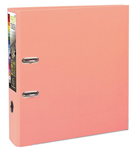 Exacompta 53305E Ordner (PP, 2 Ringe, Rücken 80 mm, DIN A4) 1 Stück lachs von Exacompta
