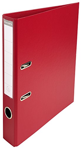 Exacompta 53504E Premium PVC-Ordner Prem´Touch. 5 cm schmal DIN A4 Ringordner Aktenordner Briefordner Büroordner Plastikordner Schlitzordner bordeaux, red von Exacompta