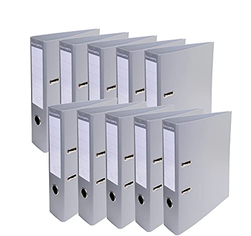 Exacompta 53740E 10er Pack Premium PVC-Ordner Prem´Touch. 7 cm breit DIN A4 Ringordner Aktenordner Briefordner Büroordner Plastikordner Schlitzordner grau Exacompta 53740E 10er Pack Premium PVC-Ordner Prem´Touch. 7 cm breit DIN A4 Ringordner Aktenordner Briefordner Büroordner Plastikordner Schlitzordner grau von Exacompta