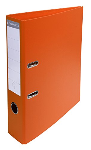 Exacompta 53744E 1 Ordner mit Hebelmechanik A4 Prem'Touch Rücken 70 mm Mechanik 75 mm Außenmaße: 32 x 29 x 7 cm Abheftbares Format A4 Farbe: Orange von Exacompta