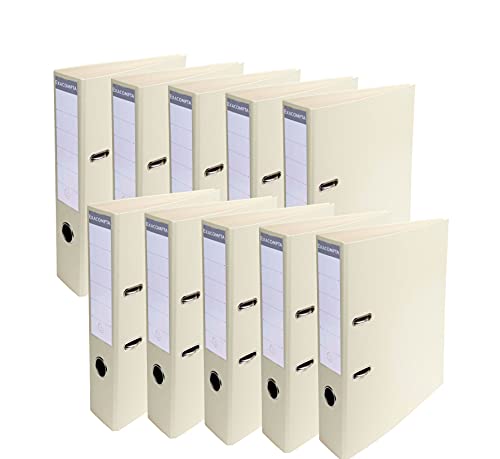 Exacompta 53750E 10er Pack Premium PVC-Ordner Prem´Touch Pastell. 7 cm breit DIN A4 Ringordner Aktenordner Briefordner Büroordner Plastikordner Schlitzordner Perlweiß Exacompta 53750E 10er Pack Premium PVC-Ordner Prem´Touch Pastell. 7 cm breit DIN A4 Ringordner Aktenordner Briefordner Büroordner Plastikordner Schlitzordner Perlweiß von Exacompta