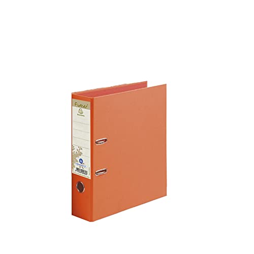 Exacompta 53980E Recycling-Ordner Forever. 8 cm breit DIN A4 1 Stück Zufallsfarbe Blauer Engel Rücken Ringordner Aktenordner Briefordner Büroordner Pappordner von Exacompta