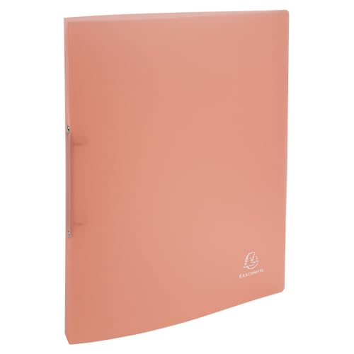 Exacompta - Ref. 54176E – Karton mit 20 flexiblen Ordnern PP Chromalin – 2 runde Ringe, Durchmesser 15 mm – Rücken 20 mm – Außenmaße 32 x 25 cm – Format A4 – Farbe Koralle von Exacompta