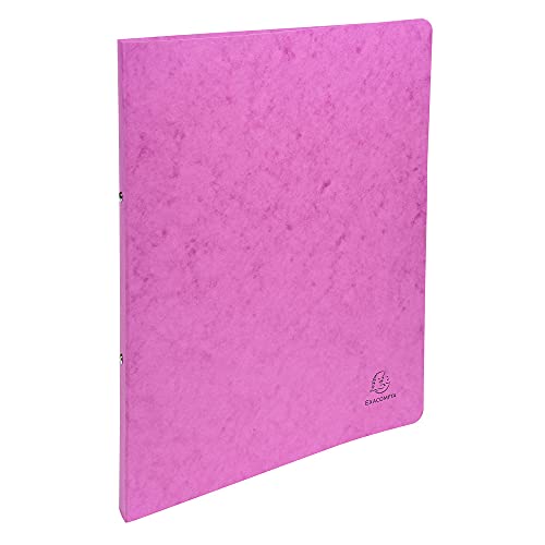 Exacompta 54256E Ringbuch (Manila-Karton, 400g, 2 Ringe, Rücken 20 mm, DIN A4) 1 Stück rosa von Exacompta