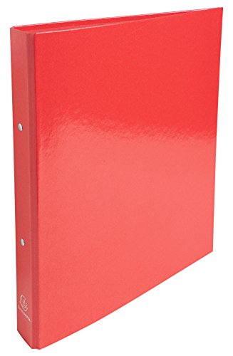 Exacompta 549295E Iderama Ringbuch (beschichteter Karton, A4, 30 mm, 2 Ringe) rot von Exacompta