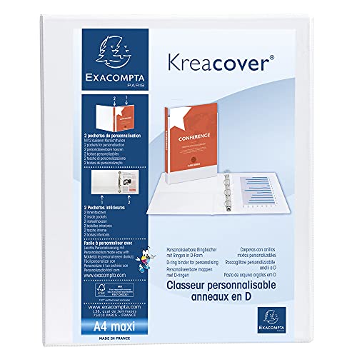 Exacompta 54946E Präsentationsringbuch KreaCover Kunststoffbezug außen und innen. 2 Ring-Mechanik DIN A4 Füllhöhe 25 mm ideal für Angebots- und Unternehmenspräsentationen weiß Exacompta 54946E Präsentationsringbuch KreaCover Kunststoffbezug außen und innen. 2 Ring-Mechanik DIN A4 Füllhöhe 25 mm ideal für Angebots- und Unternehmenspräsentationen weiß von Exacompta