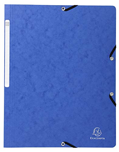Exacompta 5512E 25er Pack Eckspanner-Mappe. Aus extra starkem Manila-Karton DIN A4 mit 2 Gummizügen und Rückenschild blau Sammelmappe Dokumentenmappe Exacompta 5512E 25er Pack Eckspanner-Mappe. Aus extra starkem Manila-Karton DIN A4 mit 2 Gummizügen und Rückenschild blau Sammelmappe Dokumentenmappe von Exacompta